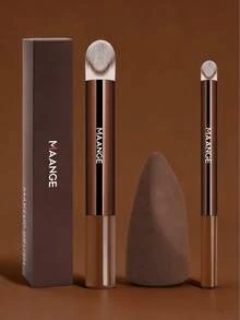 MAANGE 2/3/4/11/22件專業化妝刷套組，包含臉部刷、蜜粉刷、腮紅刷、遮瑕刷、修容刷、鼻刷、高光刷、底妝刷、細節刷，適合居家與旅行，必備化妝工具，完美禮物 - 咖啡棕 - 查看 14