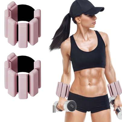 Tạ đeo cổ tay và mắt cá chân - Dây đeo có thể điều chỉnh trọng lượng dành cho nam và nữ - Tạ silicon mềm mại cho tay và chân, thích hợp cho Pilates, Yoga, đi bộ, Barre, tập luyện tại nhà và các bài tập tăng cường sức mạnh.