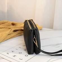 男女通用腰包，斜挎包，旅行步行跑步徒步骑行腰包 - 黑色 - 查看 1