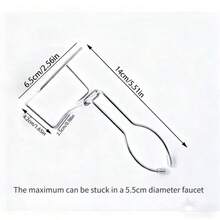 1pc Stainless Steel Sink Sponge Holder, Rust-Proof Sink Organizer Rack Without Holes - View 8