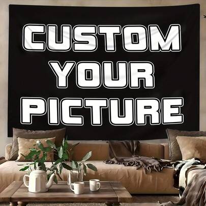 1pc Customizable Tapestry, Personalized Design, Fashionable Home Decor, Suitable Gift For Both Men And Women