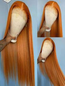 Dark Blue Long Silky Straight Wig 13x4 Synthetic Lace Front Wigs For Women Natural Hairline Cosplay Wigs Daily Wear - Multicolor - View 14