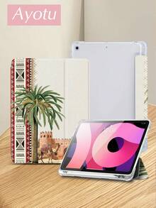 Ayotu 1pc Desert Camels, Coconut Trees, Castles Tablet Case & Kindle E-Book Case Compatible With 10th Generation, 11/Air 4th/Air 7th/9.7 Inches, Compatible With Samsung Galaxy Tab A9 Plus, Kindle (11th Generation-2024 Release)(6 Inch), Kindle Paperwhite 12th Gen 2024, Great Holiday Gift, Stylish And Simple Pattern. - Multicolor - View 5