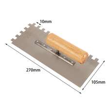 1PC Float Margin Trowel Bucket Stainless Steel Concrete Finishing Trowel Spatula Construction Tools Wall Plastering Hand Tool - Multicolor - View 16