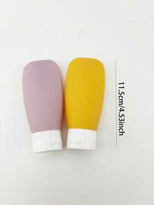 4/5个装 60毫升防漏旅行挤压瓶 - 耐用、节省空间且可重复灌装，适用于洗发水、护发素、润肤露和沐浴露 - 查看 5