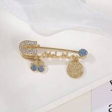 Demon Eye Shaped Pendant Brooch, Inlaid With Shiny Rhinestones, Women's Brooch Bag Jewelry - Multicolor - View 12