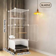 Movable Bird Cage With Drip Tray, Assembled Iron Wire Mesh Cage, Easy To Clean Pet Bird Villa - Assembly Type - View 4