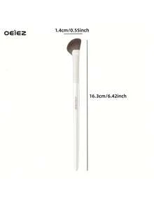 OEIEZ 鼻部轮廓刷、半扇形鼻影刷、斜角遮瑕刷、眼下腮红刷、高光刷，适用于液体、膏状、粉状化妆品 - 彩色 - 查看 11
