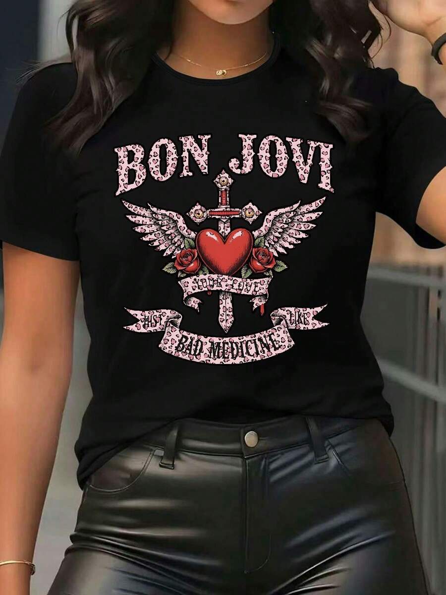 S20251006S (104) Camisetas Casuales de Manga Corta, Cuello Redondo para Primavera, Verano y Otoño - Ropa de Moda para Hombre y Mujer para Atuendos Casuales, Códigos de Talla Estándar B1 - Negro - Ver 1