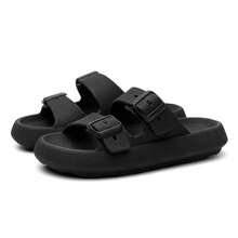 Women's  Comfortable Sandal Flat Flip-Flop Cloud Style New Release - Negro - Ver 9