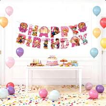 Paw Patrol 1面汪汪队立大功生日派对拉旗，粉色、红色和蓝色可选，适合生日派对和主题派对。 - 汪汪隊生日拉旗 - 查看 1