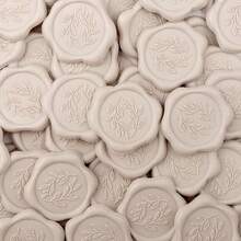 25/50/100张橄榄枝/迷迭香图案自粘蜡封贴纸，非常适合用于礼品包装、婚礼请柬、情人节、圣诞节等场合。 - 蠟標 - 查看 10