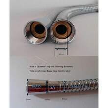 1.5 Meter Wide Bore High Flow Stainless Steel Shower Hose - A - View 1