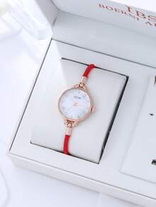 一套优雅的石英手表和珠宝配饰套装，包括一款时尚的圆形女士腕表和一条镶钻手链。 - 彩色 - 查看 12