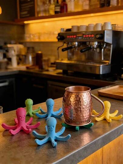 1pc Octopus Cup Drying Rack, Funny Bottle Drying Rack, Kitchen Countertop Drying Rack, Suitable For Insulated Water Bottles, Drinking Cups, Sports Bottles, Bottle Drying Rack, Cups