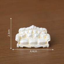 1pc Micro Landscape Baroque Furniture Sofa Bed Miniature Doll House Diy Decorative Accessories Mini Pendant - B - View 16