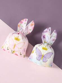 50 piezas Bolsas de regalo con mariposas rosa y morado, bolsas de regalo pequeñas para fiesta de cumpleaños de niña, decoraciones para fiesta de baby shower, decoraciones de boda, bolsas de regalo para fiesta de novia, suministros de envoltura de regalo, bolsas con orejas de conejo con decoración de mariposas, decoración para revelación de género, suministros para fiesta de 1er cumpleaños, decoraciones de mesa para fiesta con tema de mariposas, decoraciones de cumpleaños, regalos de cumpleaños, decoración de habitación, decoración del hogar, recuerdos de fiesta - Mariposa rosa y morada - Ver 11
