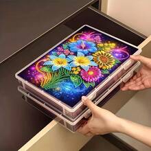 1PC Diamond Painting Storage Box, Fun Pattern - Open Lid Design, Suitable For Diamond Art, Crafts, Home, Office - Perfect Gift For Pet Lovers, DIY Enthusiasts, Birthday, Anniversary - Decorative And Practical Storage Box With Secure Closing System - Multicolor - View 32