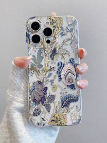 彩色复古树叶图案彩绘防震透明TPU手机壳，简约奢华，高端商务，防污耐用，适用于 17/17 Air/17 Pro/17 Pro Max、16/16 Plus/16 Pro/16 Pro Max、15/15 Plus/15 Pro/15 Pro Max、Galaxy S25 Ultra、S24 Ultra、S22、S21 Ultra、S21 FE 5G、S23、S23+、S23 Ultra、S24系列。它能保护镜头，也可作为保护壳使用，是新年、圣诞节、万圣节或情人节的绝佳礼物。国际版，非国内版。 - 彩色 - 查看 3