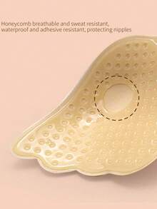 1 Pair Wing-Shaped Invisible Bra Straps - Self-Adhesive Soft & Breathable, Suitable For Dresses, Wedding Gowns And Daily Wear - Multicolor - View 6