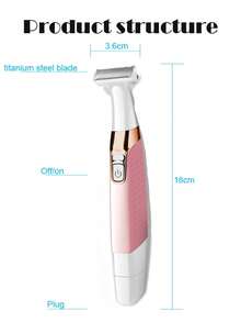 1900 Electric Hair Removal Device Painless For Lady, Body Hair Remover, Face Clean Hair Remove, Bikini Line Privated Place Hair Remove, Washable Shaver, Women Smooth Skin Machine, Electric Eyebrow Hair Trimmer, Fast Clean On Upper Lip Hair, Underarm Hair Remove - View 2