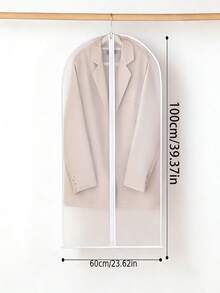 Bộ 5 túi đựng quần áo trong suốt chống bụi, có thể giặt, có ngăn treo, dùng để bọc vest/áo khoác, bảo vệ quần áo có khóa kéo toàn bộ, chất liệu PEVA chống mối mọt, lý tưởng để sắp xếp tủ quần áo, tiết kiệm không gian và dễ sử dụng, bảo vệ quần áo khỏi bụi, ẩm và côn trùng, phù hợp cho gia đình và phòng ngủ khi đi du lịch. - Nhiều màu - Xem 16