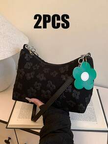 New Fashion Women's Handbag, Pleated Crescent-Shaped Bag, Casual Chic Korean Style Shoulder Bag, Commuting Crossbody Bag - Multicolor - View 13