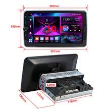Auto Estereo 1 Din 6+32gb Pantalla Tactil Extraible Carplay&Android Auto - A - Ver 10