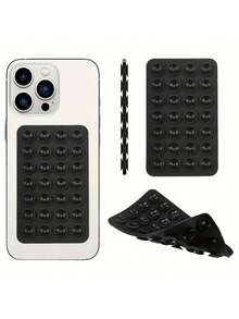 1个简约实用硅胶吸盘手机支架，双面强力硅胶材质，28个独立吸盘，无需胶水，可重复使用，稳固防滑，多功能支撑，适用于化妆、健身、淋浴、汽车、厨房等多种场合，兼容和安卓手机，家居必备神器，生日、情人节、新年、毕业季礼物佳选。 - 彩色 - 查看 10