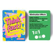 Think Fast! Say It First! Competitive Tabletop Game, Party Card Game, Ice Breaker Card Game, A Buzzer-Style Trivia Challenge, Reflexes Test, Holiday Gift! - View 6