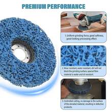5pcs 115mm Poly Strip Wheel Discs Paint Rust Remove Abrasive Angle Grinder - B - View 2