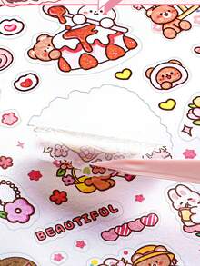 20pcs/Set (Approx. 1000pcs) Bullet Journal Stickers, Suitable For Decorating Planner, People Themed Scrapbooking Stickers, Washi Tape Storage Book School Supplies - 1 Set - View 6