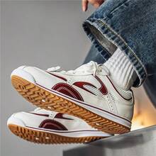 2026新款休闲运动鞋，时尚百搭厚底学生运动鞋 - 白紅 - 查看 3