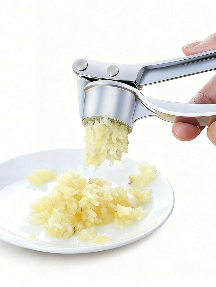 1/2件装金属蒜蓉压榨器，厨房工具，专业手动蒜蓉器，蒜姜压榨器，蔬菜切碎器/蒜蓉器和去皮器/调味香料工具/家居必备/厨房/婚礼/情人节/复活节