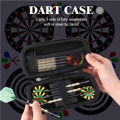 1pc High-Quality Dart Storage Case, Portable EVA Hard Shell Dart Organizer And Carrying Case, Provides Ultimate Dart Protection And Storage