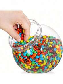 10pcs 350ml Transparent Plastic Jars With Lids, Wide Mouth Design Suitable For Kitchen Countertop Storage Of Candies, Soft Sweets, Cookies And Snacks, Also Can Be Used For Home Decor, Party And Holiday Organization - View 14