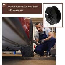 Carrete de almacenamiento de cables de plástico, carrete organizador de cables para acampar o autocaravana, carrete de almacenamiento de cables negro Q3ZW - Ver 5