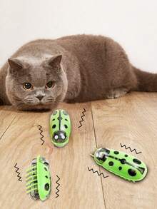 1pc Automatic Flutter Interactive Cat Toy (Random Color) - Multicolor - View 7
