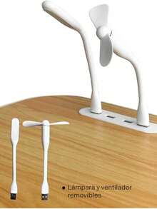 DeTODO Mesa Plegable Para Laptop Con Lampara Luz LED y Ventilador COLOR ALEATORIO - Multicolor - Ver 7