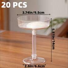 5oz Transparent Champagne Dessert Wine Glass, Cake Mold, Suitable For Ice Cream, Mousse, Cake, Dessert, Valentine's Day, Wedding Party, Tiramisu Cup - Clear - View 13