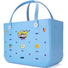 This Extra-Large Capacity EVA Women's Fashion Beach Bag Is A Multi-Functional, Lightweight, And Durable EVA Tote Bag Available In Multiple Colors And Sizes. It's A Casual Shopping Bag, EVA Tote Bag, EVA Shoulder/Handbag Tote Beach Bag, Suitable For Shopping, Travel, Beach, Pool, Camping, And Vacations. - Multicolor - View 30