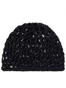 1/4pcs Black Mesh Sleep Cap, Wig Cap, Chef Hat, Fluffy Bun Cover, Suitable For Women, Dancers, Sleep Cap - / - View 5
