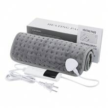 Almohadillas calefactoras eléctricas de 30x60cm para espalda, cuello, hombros, hogar, oficina, manta cálida lavable para invierno, Control de temperatura temporizado W8L8 - chufe Estadounidense 110V - Ver 10