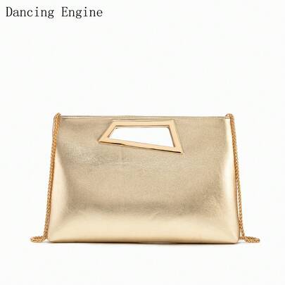 Dancing Engine Bolso de hombro con cadena de diseñador, cartera de lujo para fiesta de noche