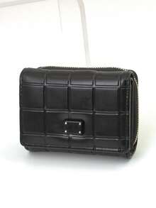 Compact Multi-Function Card Holder Wallet - Black - View 8