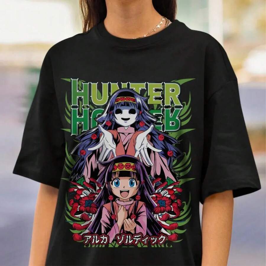 Anime T-Shirt, Special T-Shirt, Anime Gift, Anime Sweatshirt, Unisex T-Shirt, Anime Vintage Special, Graphic Anime Tee,  Shirt - 黑色 - 查看 1