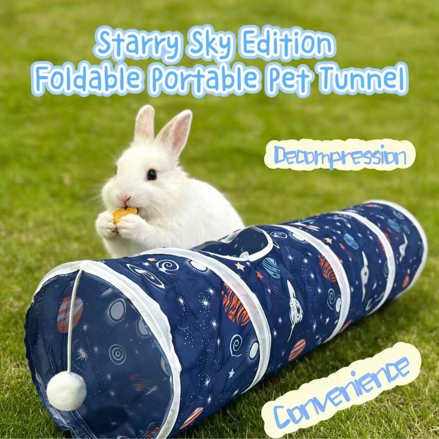 星空宠物隧道，方便收纳，缓解宠物压力玩具 - 查看 1