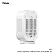 F21 Digital Display Water-Cooled Automatic Oscillating Desktop Fan, Large-Capacity Battery, Three-Speed Oscillation, Six-Speed Fan Adjustment, Water-Cooled Mist Cooling, Turbine Fan Blades, Portable Cooling Fan For Offices And Dormitories. - Desk Fan - View 6
