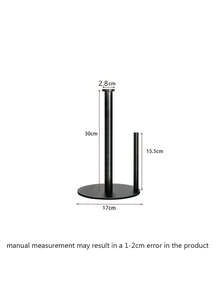 1pc Kitchen Roll Holder Kitchen Roll Tissue Countertop Roll Dispenser Stainless Steel Kitchen Roll Holder With Weighted Base For Paper Towels Tissue Paper, Kitchen Roll Holder Wallmounted Storage Wallmounted Dispenser Kitchen Storage Accessories - Multicolor - View 13