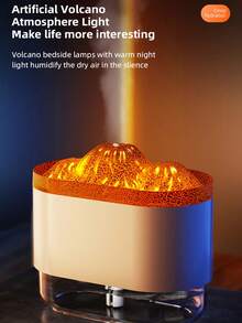 大容量雾化加湿器，小巧静音冬季卧室/办公室加湿器，新款USB模拟火山加湿器 - 1PC - 查看 8